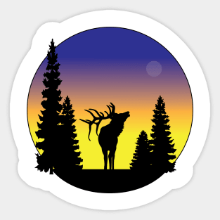 Majestic Elk Sticker